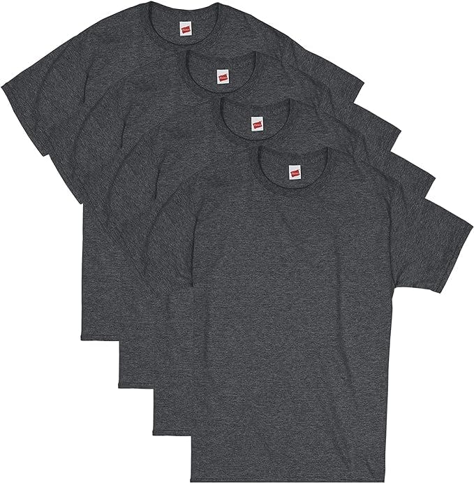 Men's Essentials T-shirt Pack, Crewneck Cotton T-shirts for Men, 4 Or 6 Pack Available