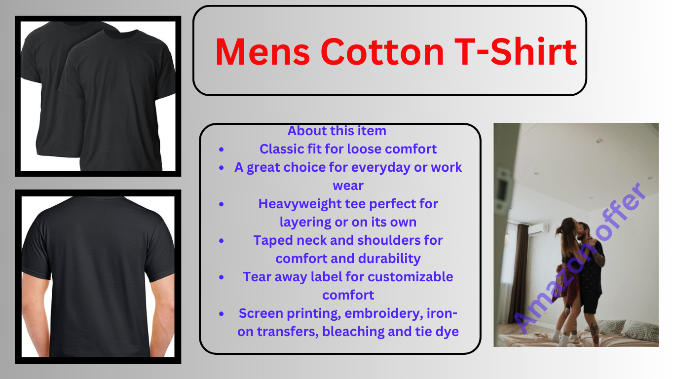 Mens Cotton T- shirt